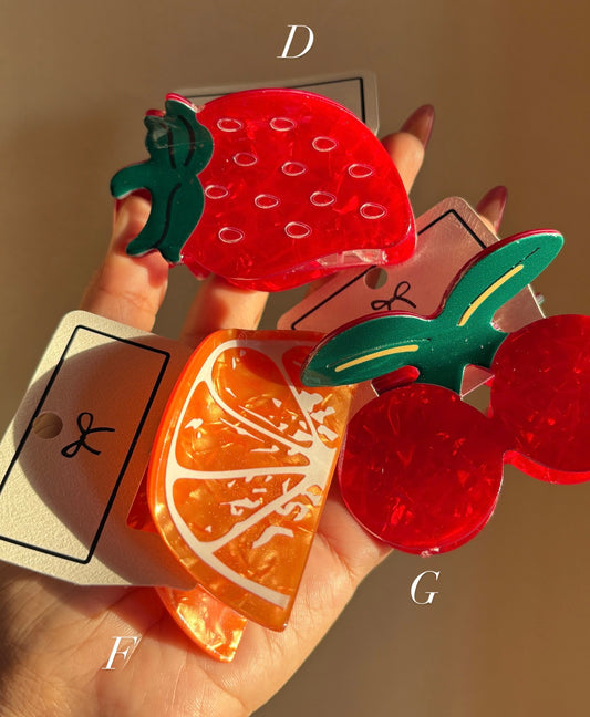 Fruit Hair Clips
