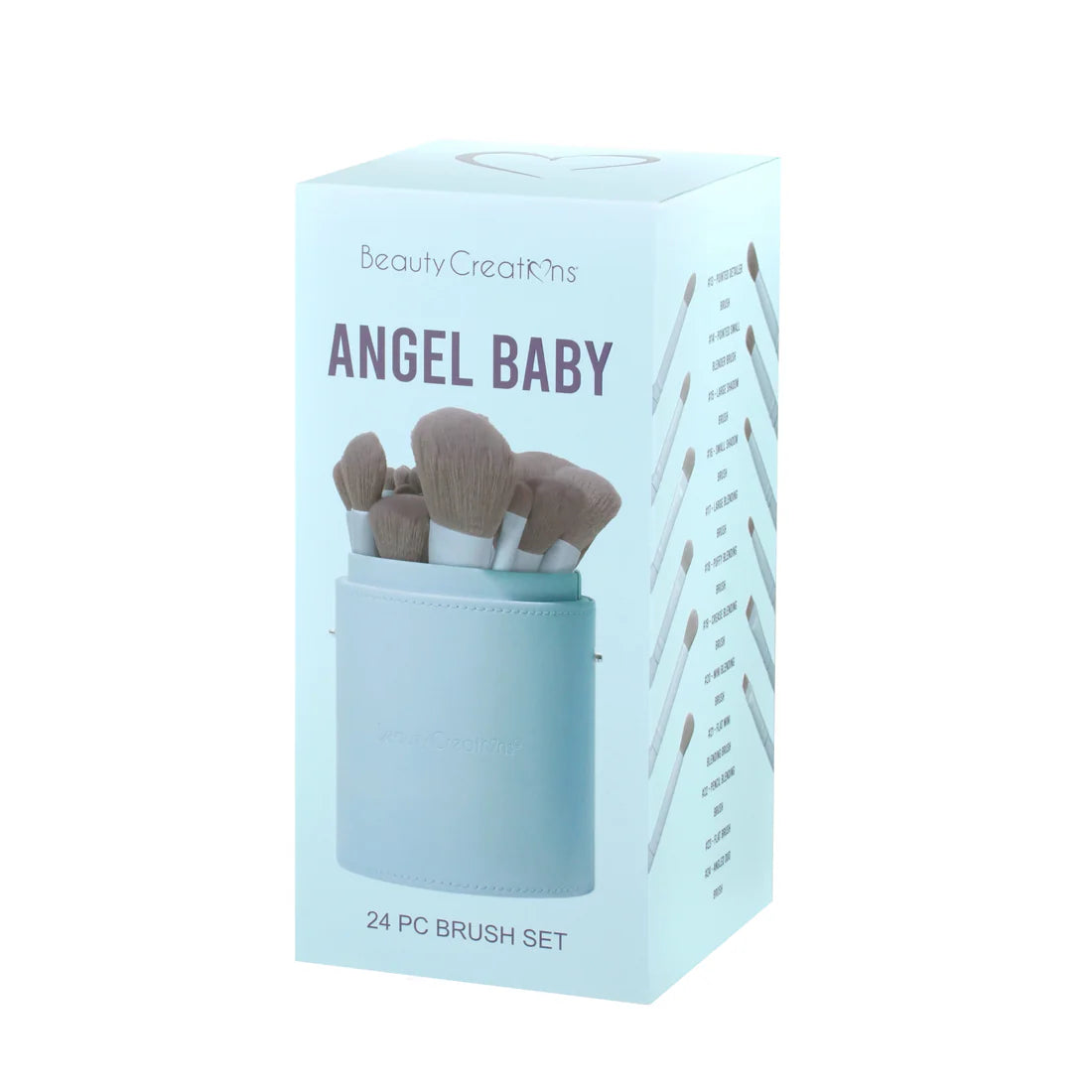Brochas Set de 24 Piezas ÁNGEL BABY - Beauty Creations