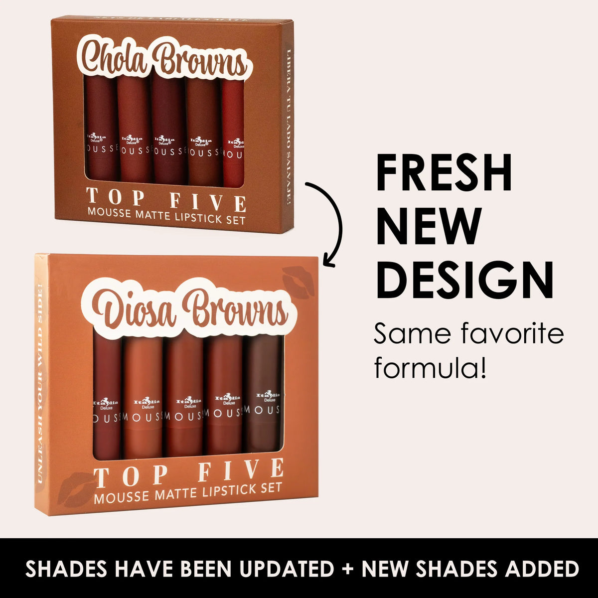 Mousse Matte Lipstick - Top Five Sets Italia Deluxe