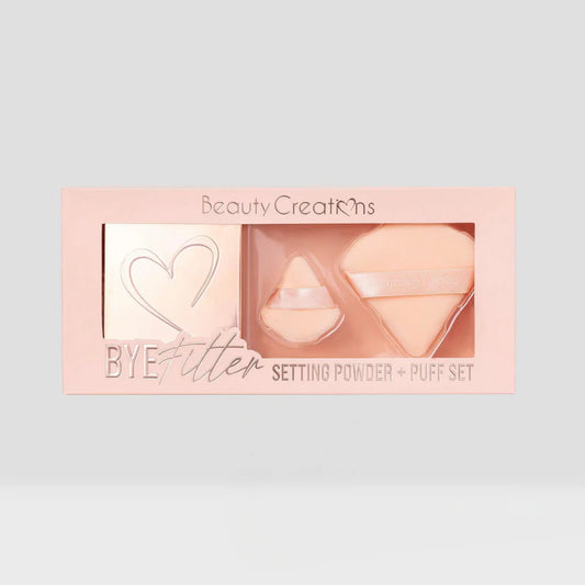 Beauty Creations - Bye Filter Set Setting Powder + Puff