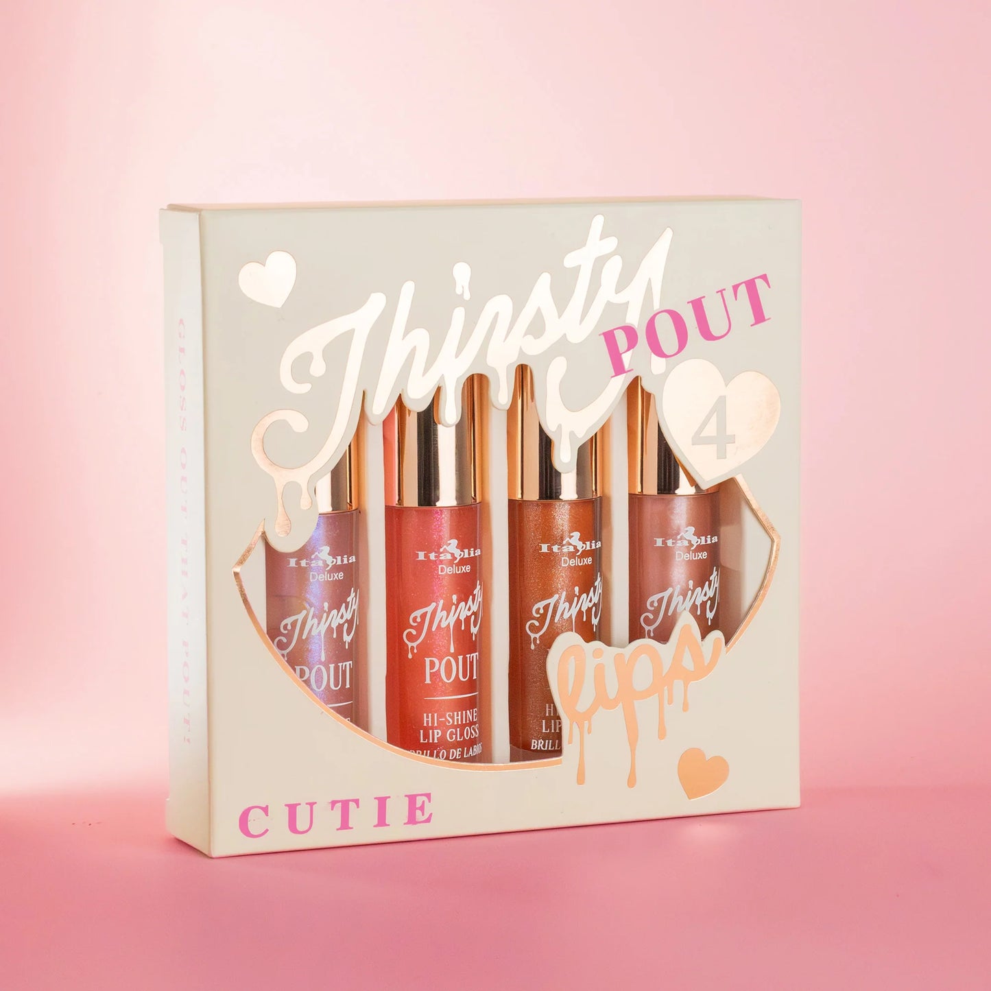 Set de 4 gloss Thristy Pout - Italia Deluxe