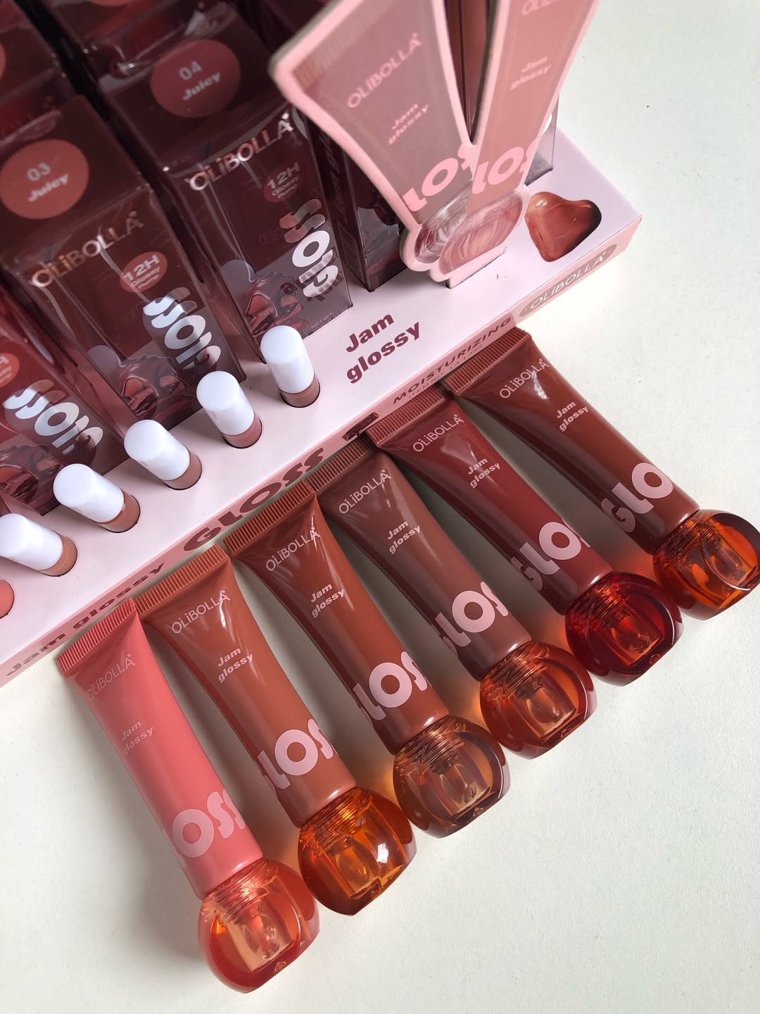 Gama de 6 Gloss Chololate Jam Glossy - Olibolla