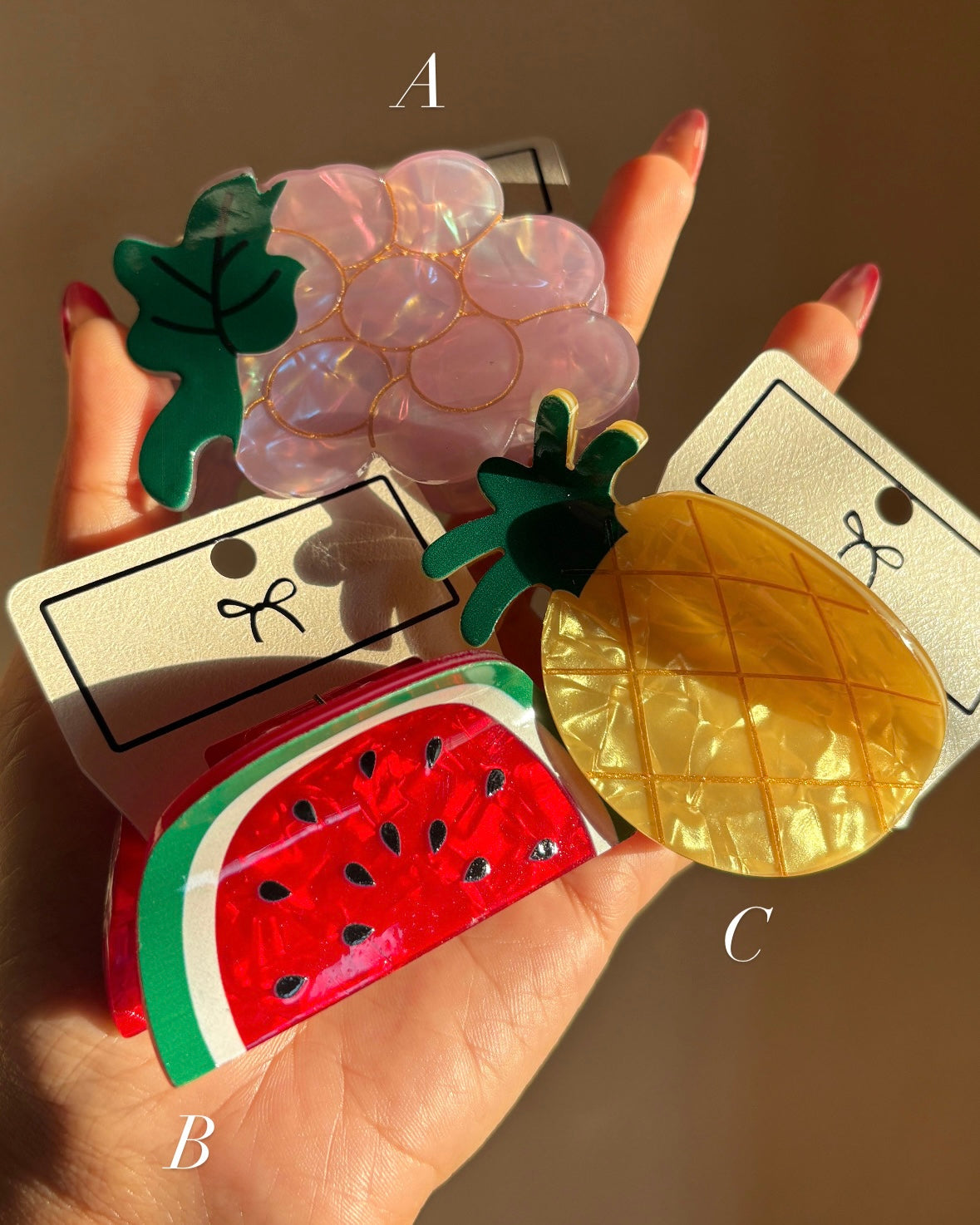 Fruit Hair Clips