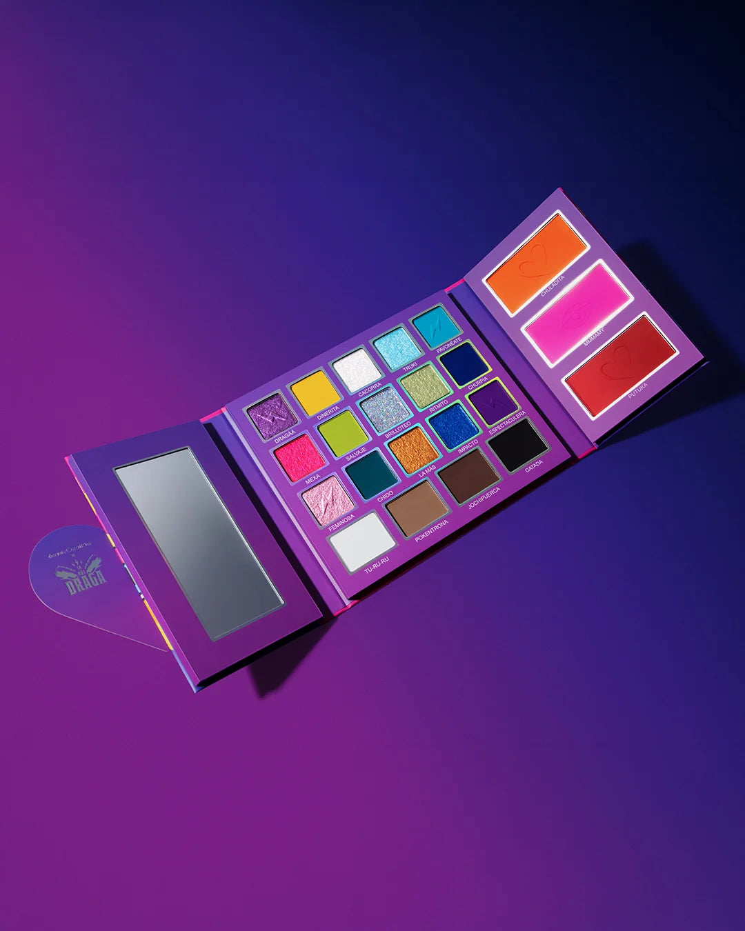 La más Draga X Beauty Creations - Paleta de rostro y sombras