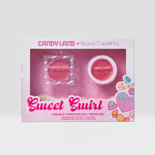 Candy Land Set rubor en crema & polvo + brocha - Sweet Swirl Beauty Creations