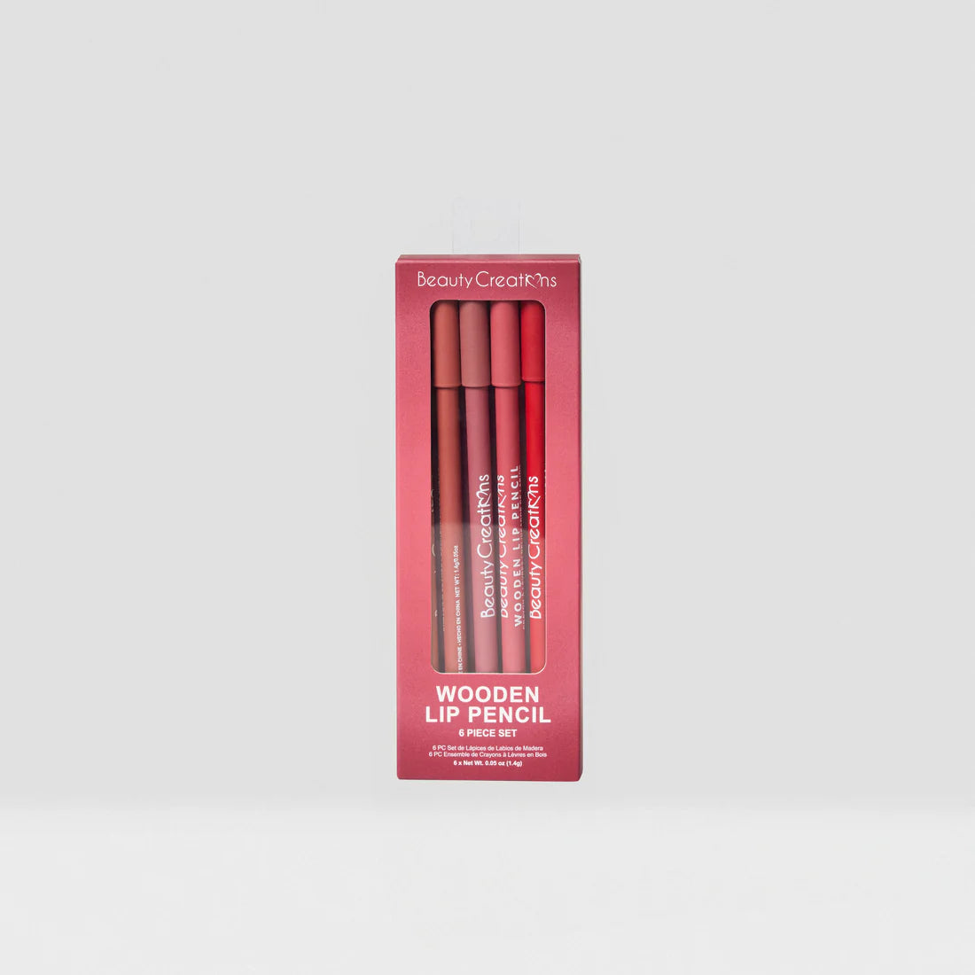 Beauty Creations - Wooden Lip Pencil 6 PC Set