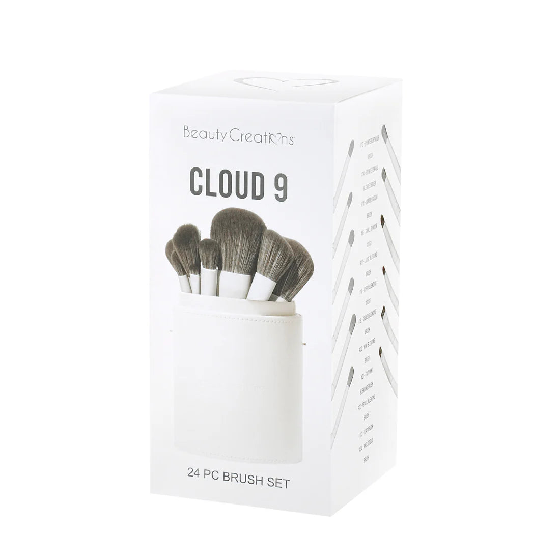 Brochas Set de 24 Piezas CLOUD 9 - Beauty Creations