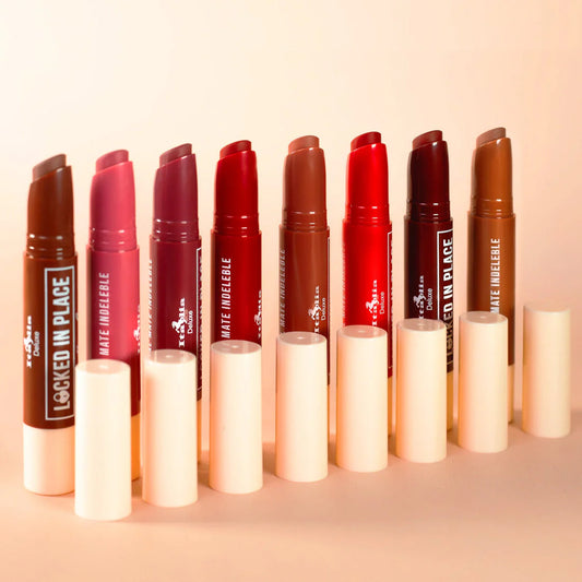 GAMA de 8 tonos - LOCKED IN PLACE Labial Matte Indeleble