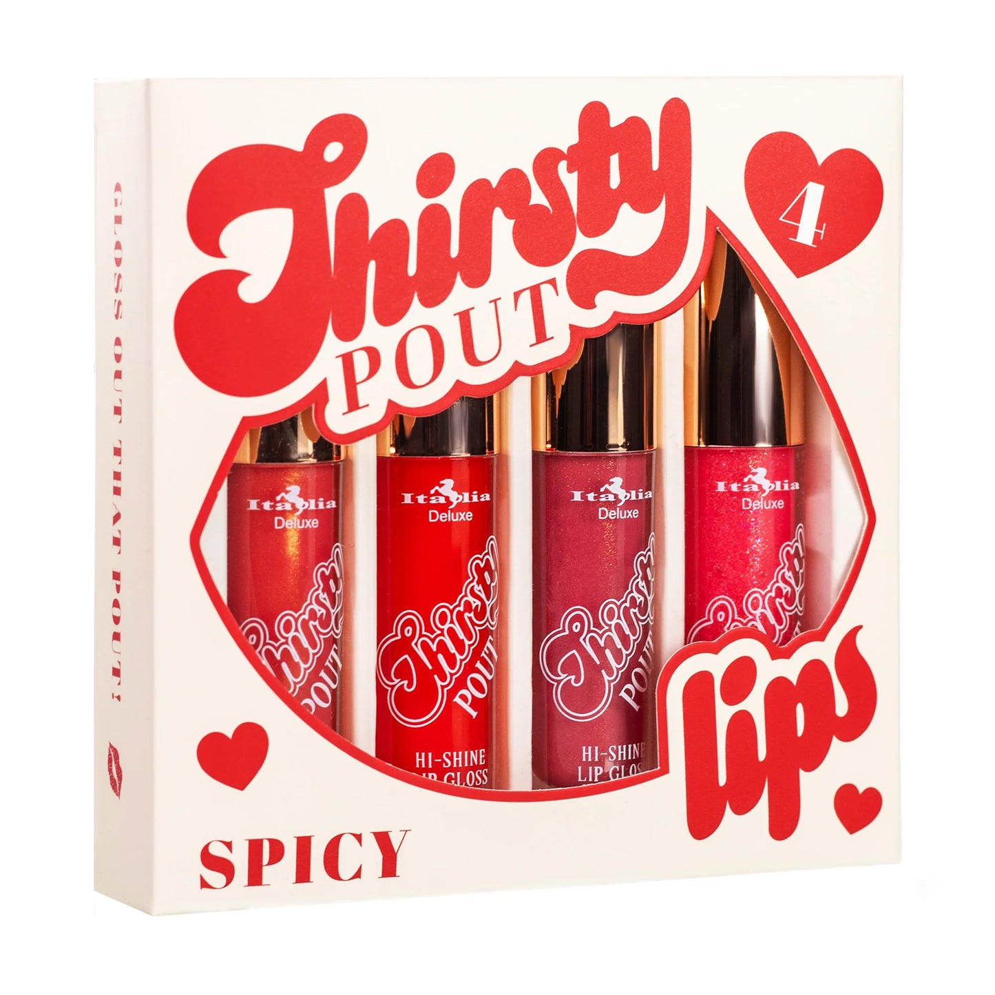 Set de 4 gloss Thristy Pout - Italia Deluxe