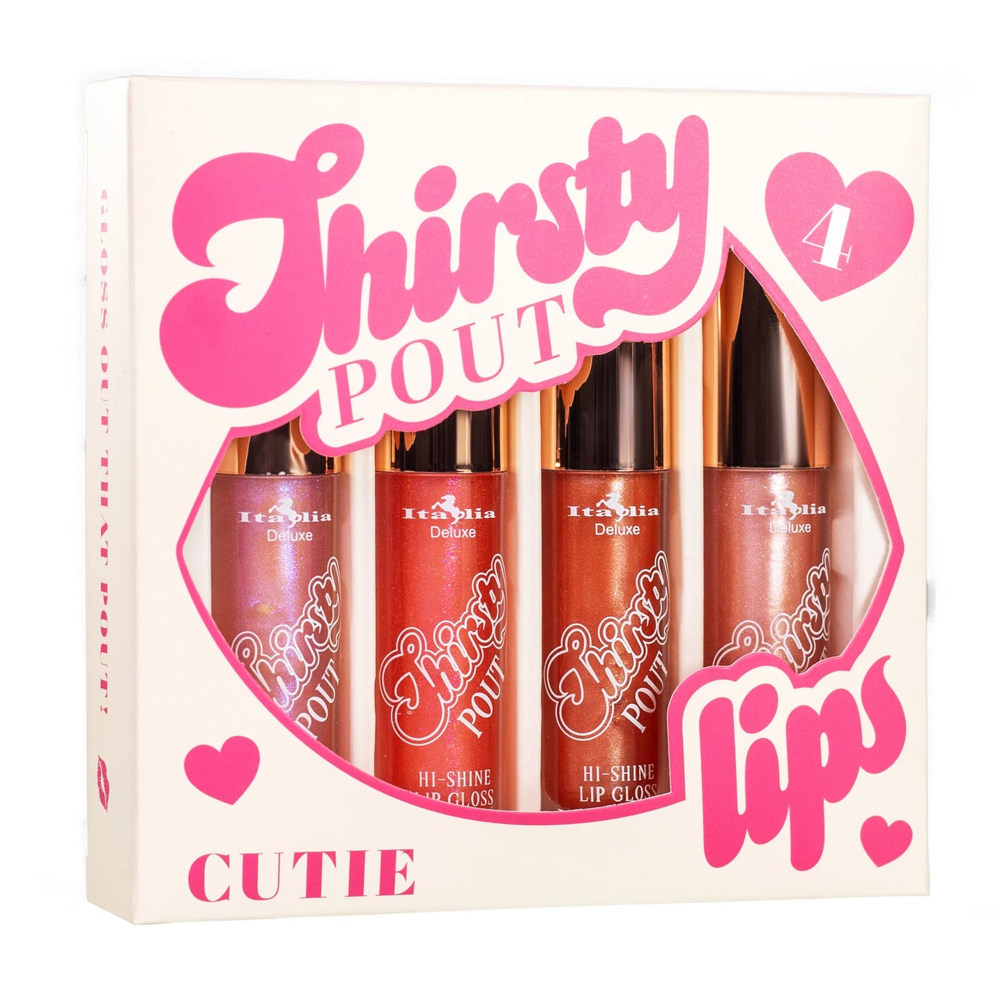 Set de 4 gloss Thristy Pout - Italia Deluxe
