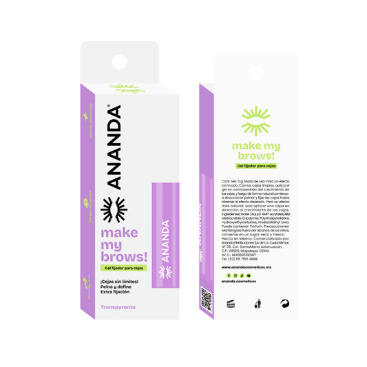 Gel para cejas transparente - ANANDA