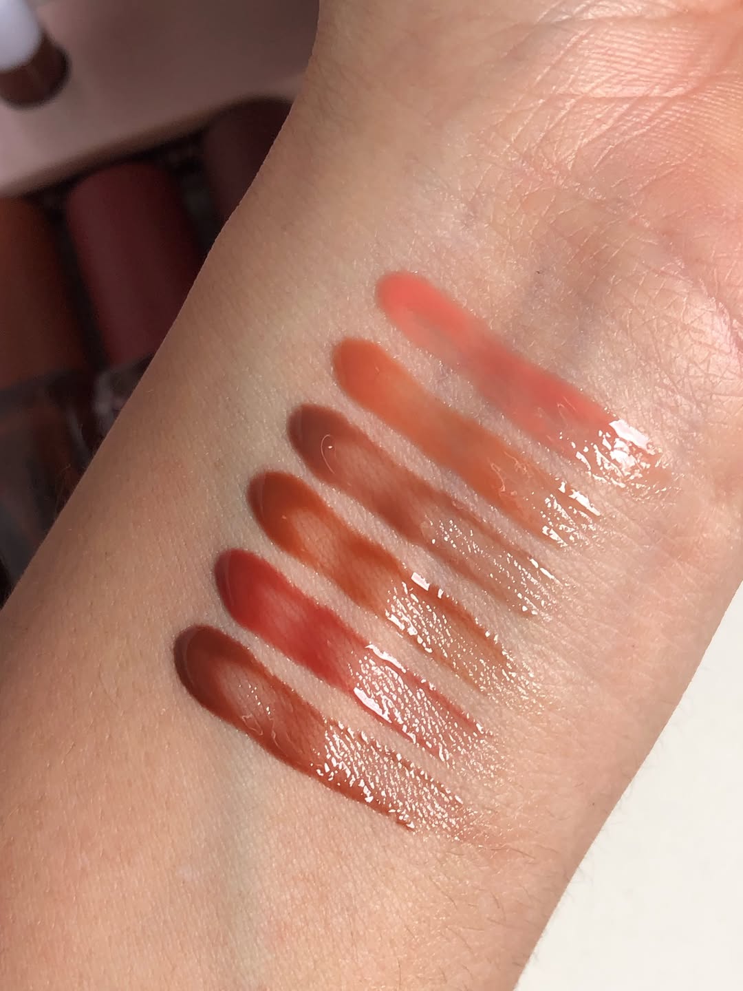 Gama de 6 Lip Oil Honey Infused - Olibolla