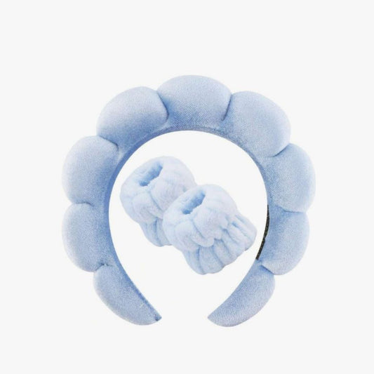 Diadema & muñequera para cuidado facial