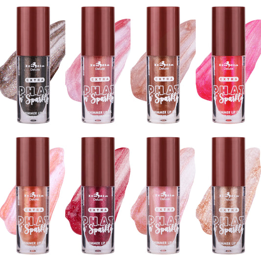 Gama de 8 tonos Extra P.H.A.T. n' Sparkly Shimmer Lip Oil - Italia Deluxe