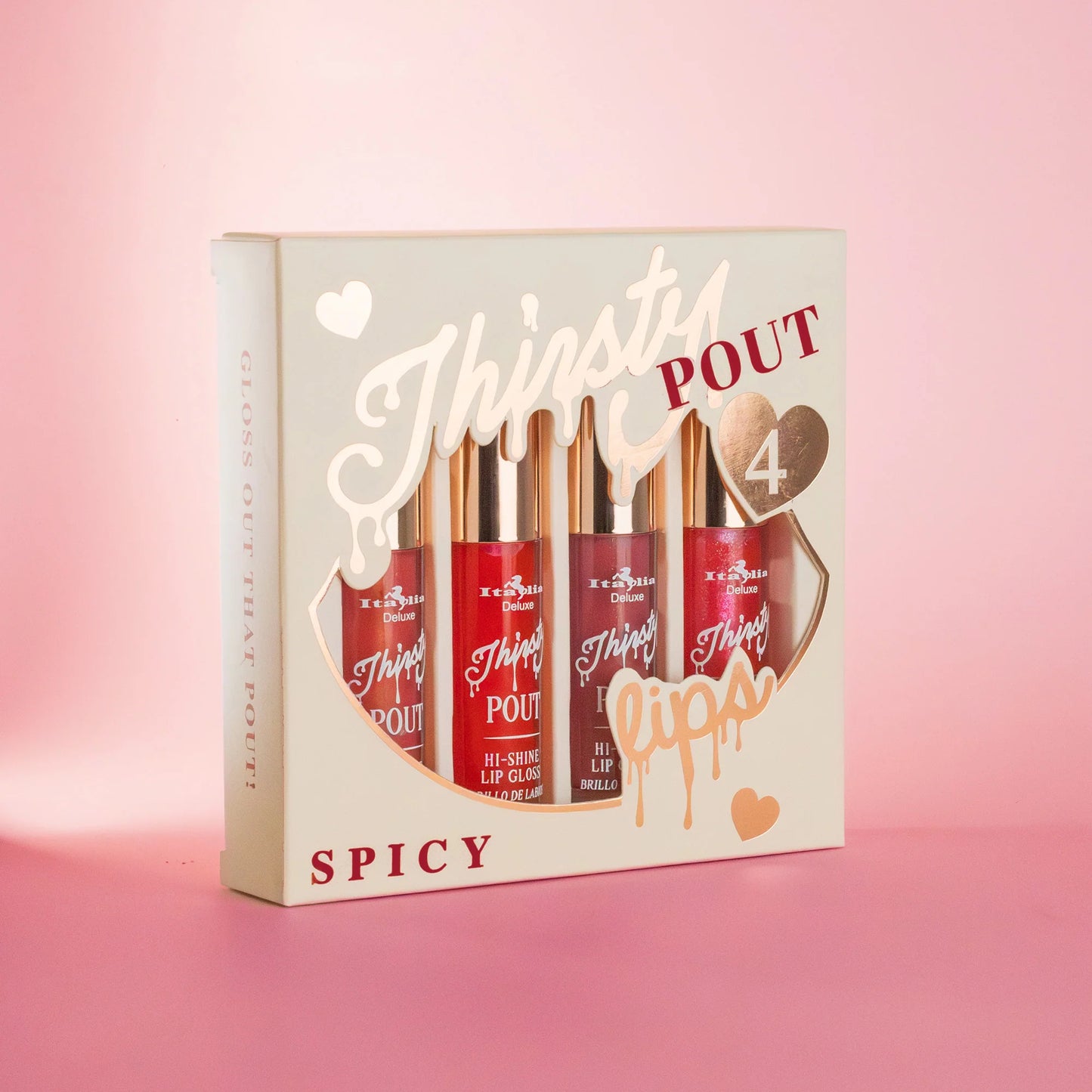 Set de 4 gloss Thristy Pout - Italia Deluxe